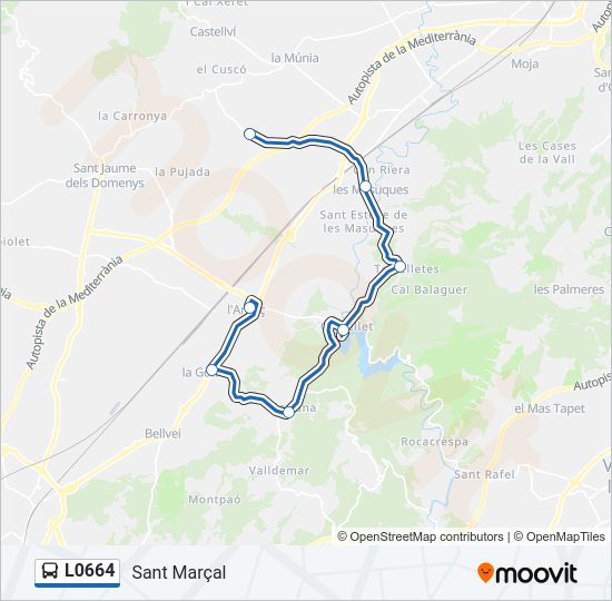 Mapa de L0664 de 