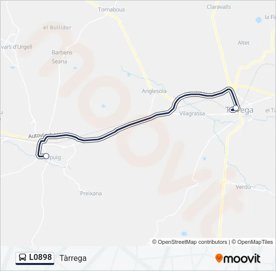 L0898 Bus Line Map