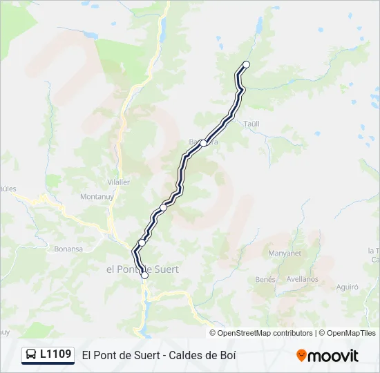 L1109 Bus Line Map