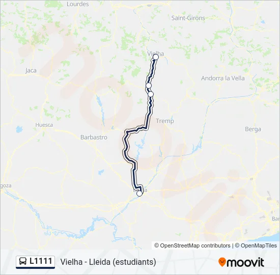 L1111 Bus Line Map