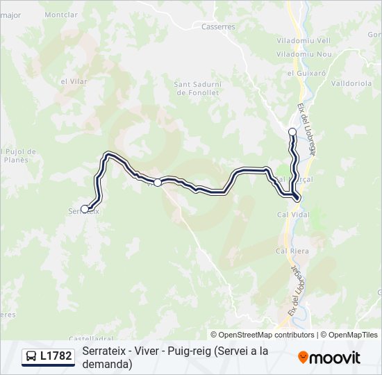 L1782 Bus Line Map