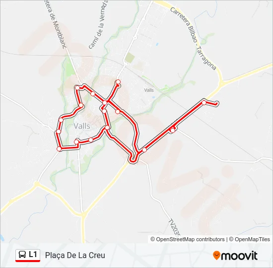 L1 Bus Line Map
