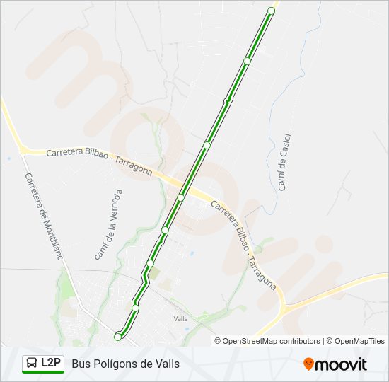 Mapa de L2P de autobús