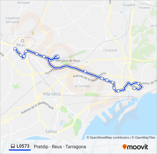 L0573 Bus Line Map