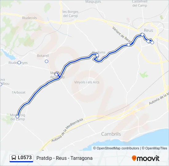 L0573 Bus Line Map