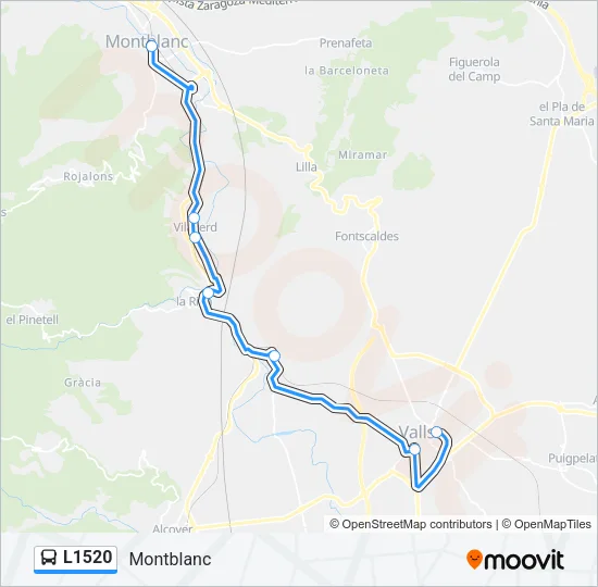 L1520 Bus Line Map