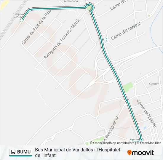 BUMU Bus Line Map