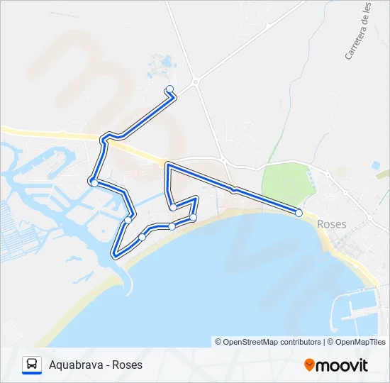 AQUABRAVA Bus Line Map