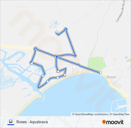 AQUABRAVA Bus Line Map