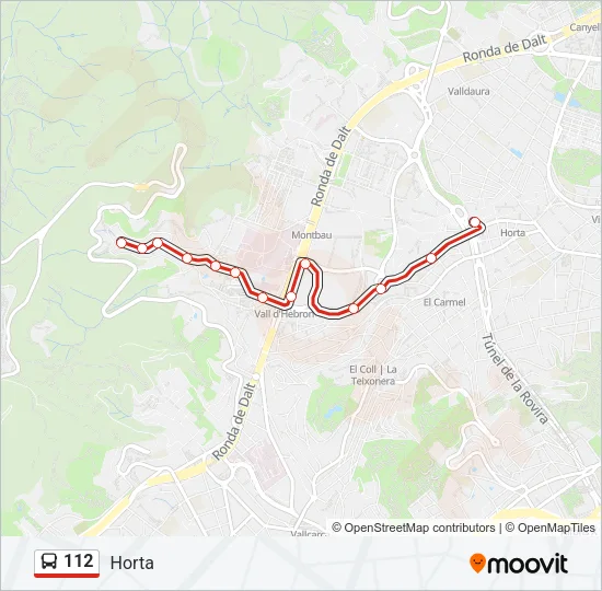 112 Bus Line Map