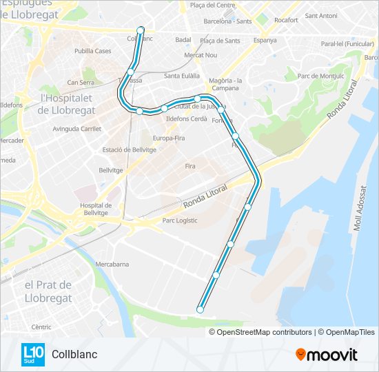 L10S metro Line Map
