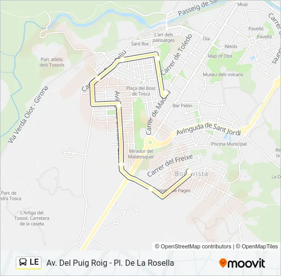 LE Bus Line Map