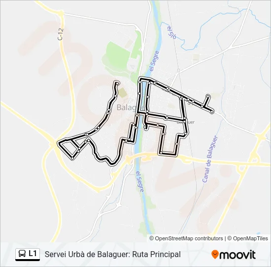 L1 Bus Line Map