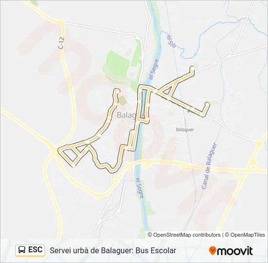 ESC Bus Line Map