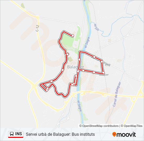 INS bus Line Map