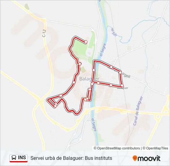 INS Bus Line Map