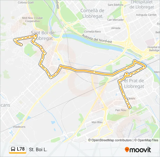 L78 Bus Line Map