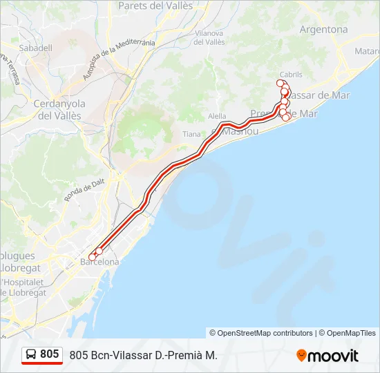 805  Line Map