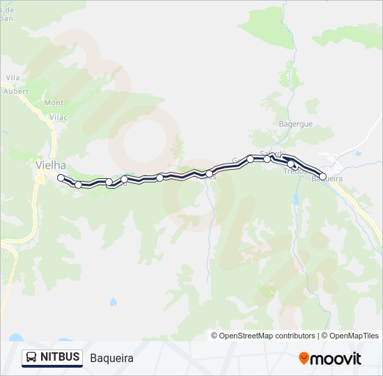 Mapa de NITBUS de autobús