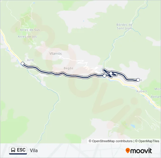 ESC Bus Line Map