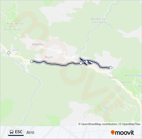 ESC Bus Line Map