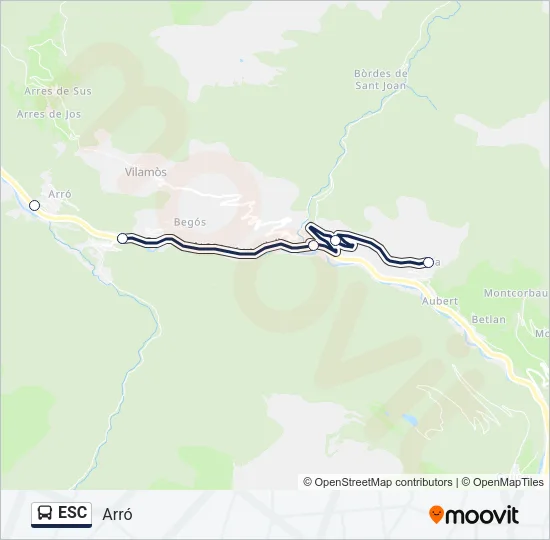 ESC Bus Line Map