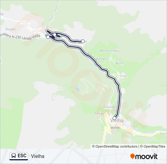 ESC Bus Line Map