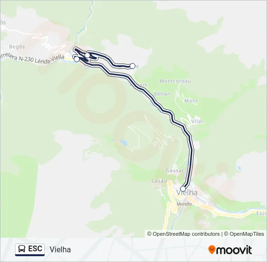 ESC Bus Line Map