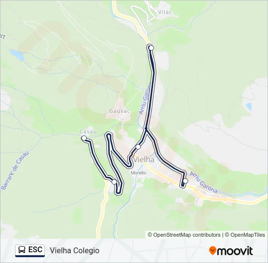 ESC Bus Line Map