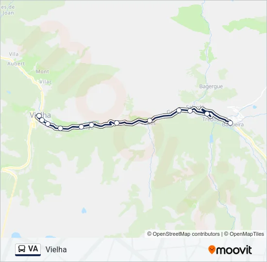 VA Bus Line Map