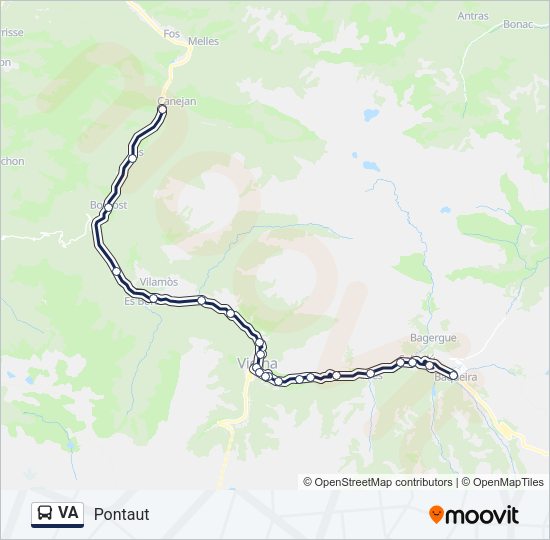VA Bus Line Map