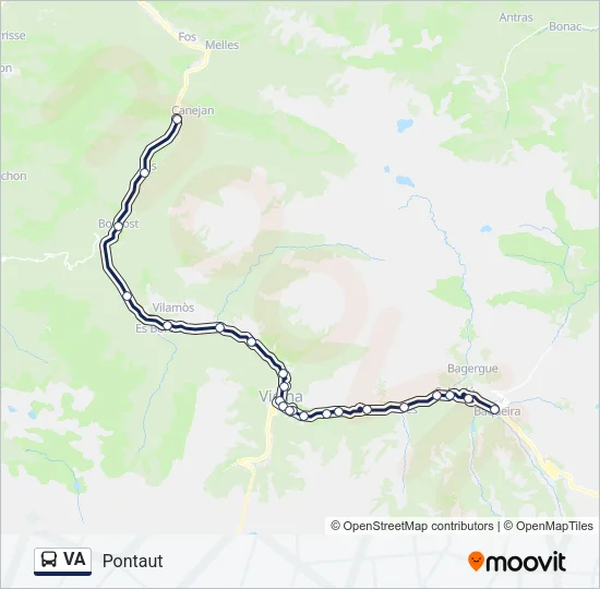 VA Bus Line Map