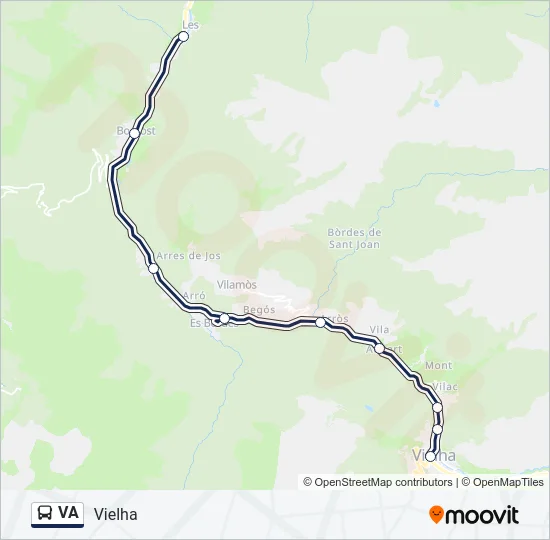 VA Bus Line Map