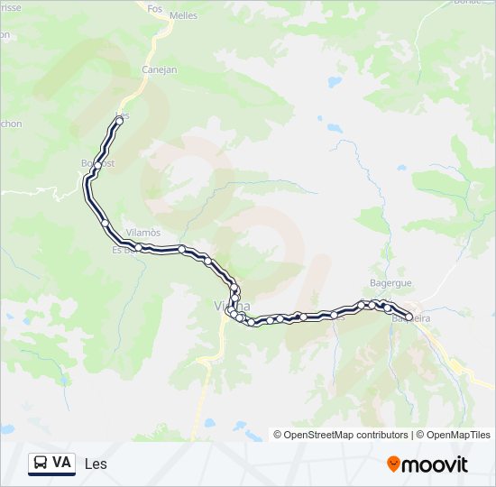 Mapa de VA de autobús