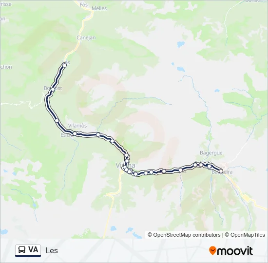 VA Bus Line Map