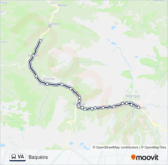 VA Bus Line Map