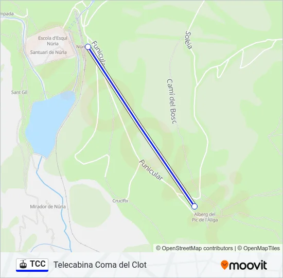 TCC Gondola Line Map