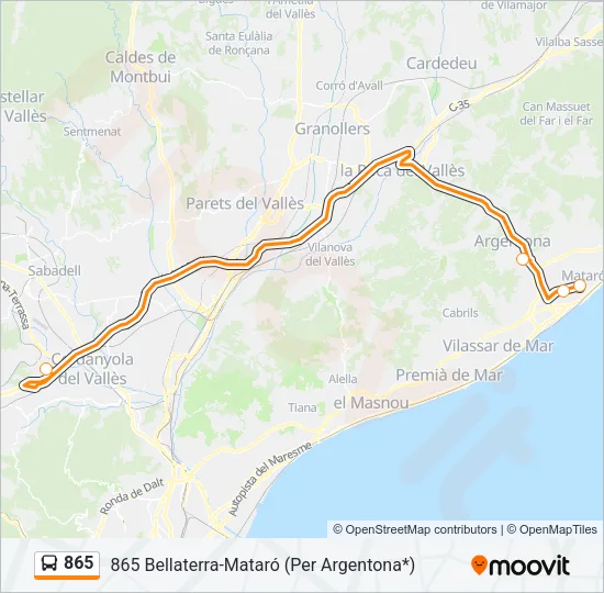 865  Line Map