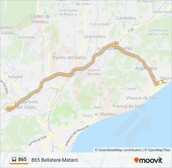 865  Line Map