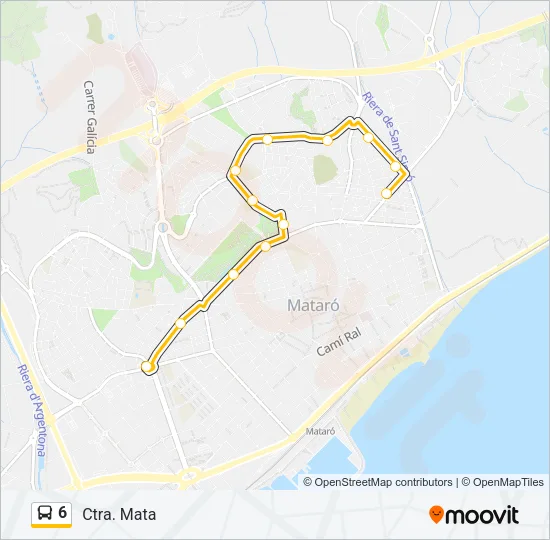 6 Bus Line Map