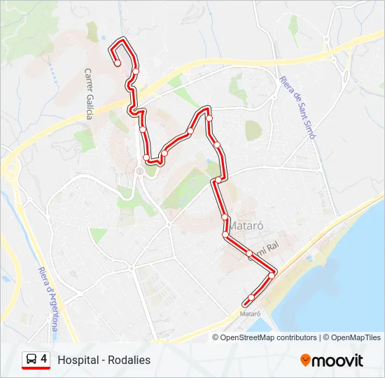 4 Bus Line Map