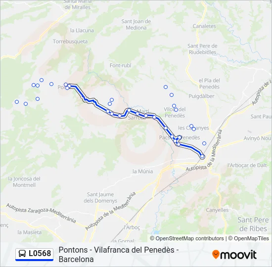 L0568 Bus Line Map