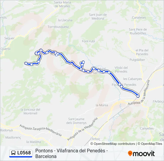 L0568 Bus Line Map