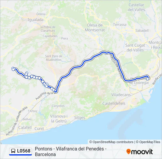 L0568 Bus Line Map