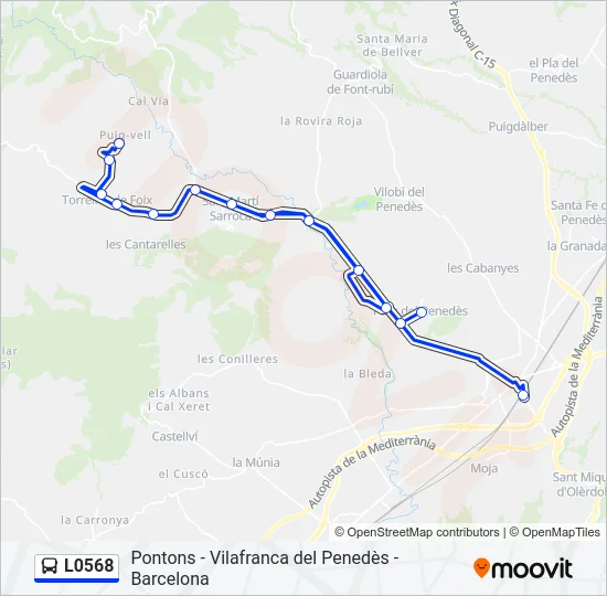 L0568 Bus Line Map