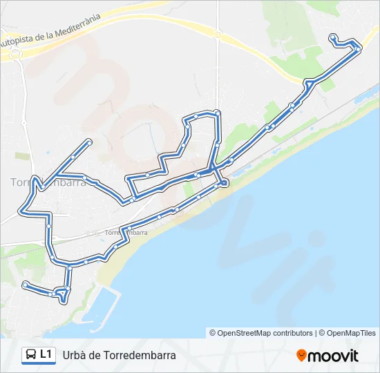 L1 Bus Line Map