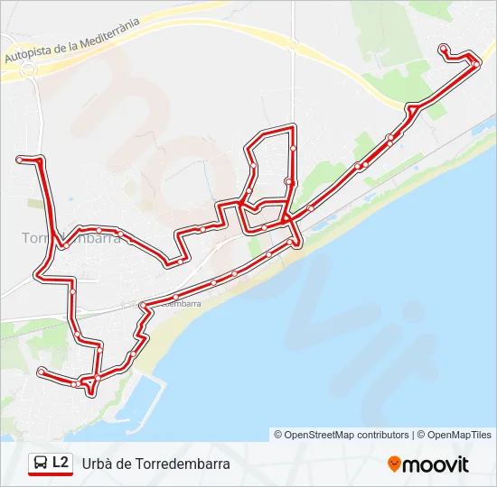 L2 Bus Line Map