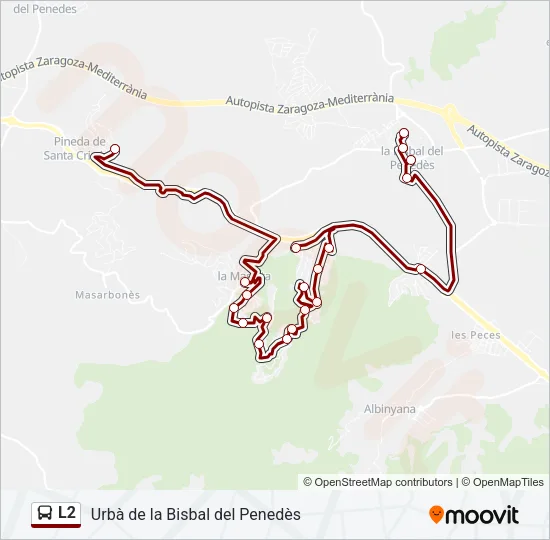 L2 Bus Line Map