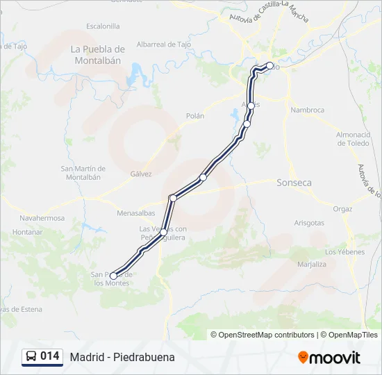 014 Bus Line Map