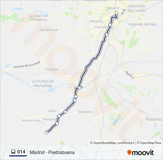014 Bus Line Map